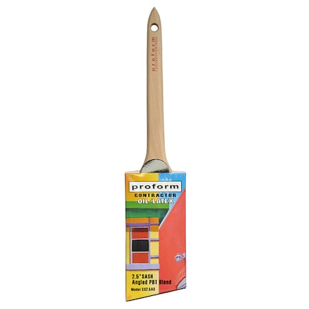Proform 2-1/2" Angle Sash PBT (70/30) Bristle, Paint Brush CS2.5AS